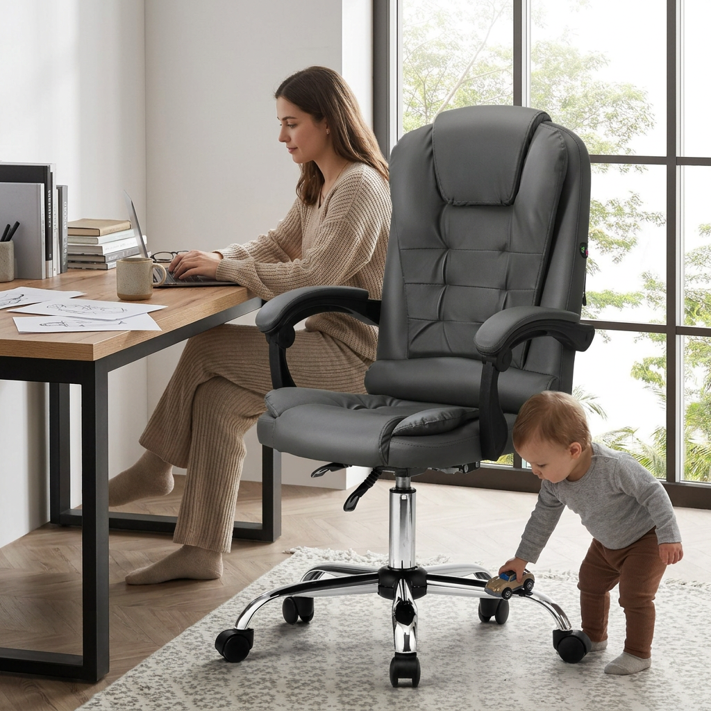 Massage Office Racing Chair Grey lifestyle
