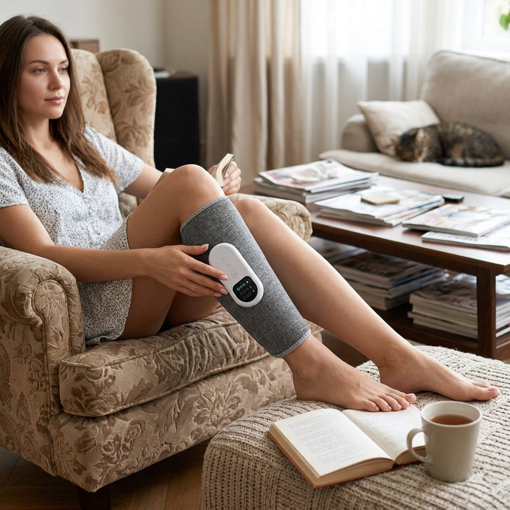 Leg Massager Heated Air Compression lifestyle