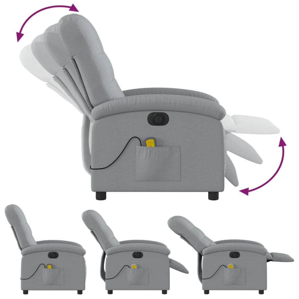 Electric Massage Recliner Chair - Fabric