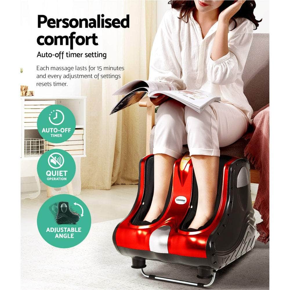Livemor 5-in-1 Leg Massager - Red