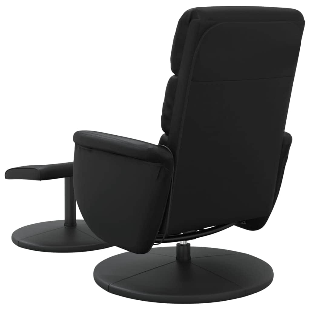 Massage Recliner Chair with Footstool - Faux Leather