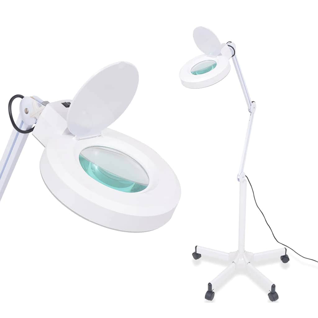 Standing Magnifying Lamp with Ring Light