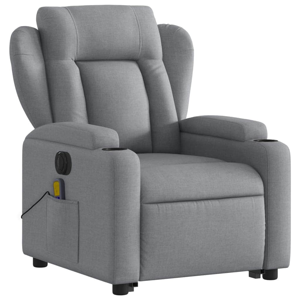 Electric Stand-Up Massage Recliner - Fabric