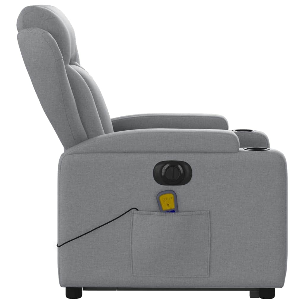 Electric Stand-Up Massage Recliner - Fabric